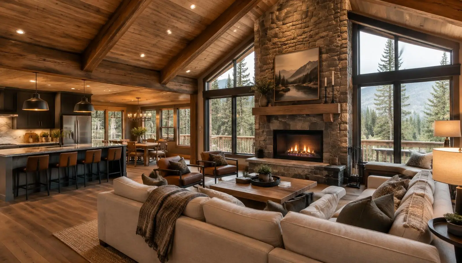 Renovated mountain cabin with wood exterior and new windows
